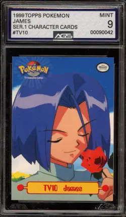 Pokemon Topps James Series 1 Character Card #TV10 AGS 9 Mint - Image 1