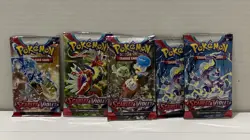 Nintendo Pokemon TCG Scarlet & Violet 10 Additional Card Boosters Packs Lot Of 5 - Image 1