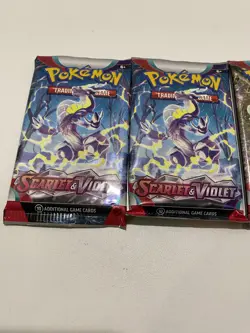 Nintendo Pokemon TCG Scarlet & Violet 10 Additional Card Boosters Packs Lot Of 5 - Image 3