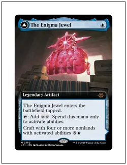 1x Enigma Jewel, Extended Art, Lost Caverns of Ixalan, Magic MTG NM - Image 1