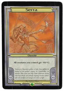 Magic The Gathering (MTG) - 3.5x5 Oversized Vanguard - Serra - MINT - Image 1