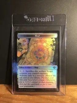 🔥MTG Vampire Demon/Map- 2 Sided Token-The Lost Caverns of Ixalan-Foil-Mint🔥 - Image 2