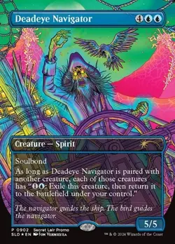 Deadeye Navigator - Rainbow Foil Extended Art SLD NM MTG - Image 1