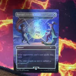 1x Porom's Silence Magic - Silence, Foil Secret Lair Final Fantasy Magic NM - Image 1
