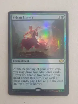 Sylvan Library | NM | FOIL | Commander Collection | CC1 #5 | MTG - Image 1