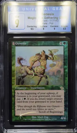 GENESIS Judgment Foil Rare CGC 9 Q++ MTG [Nostalgium] - Image 1