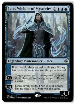 MTG Foil Jace, Wielder of Mysteries - War of the Spark Moderately Played English - Image 1