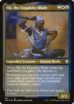 Etched FOIL OJI, THE EXQUISITE BLADE mtg NM-M Commander Baldurs Gate Unc - Image 1