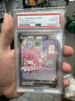 2021 POKEMON SWORD & SHIELD CHILLING REIGN 183 FULL ART/BLISSEY V PSA 10 ALT ART - Image 1
