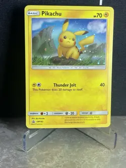 Pokemon Sun & Moon Black Star Promo SM183 Pikachu Holo NM - Image 1