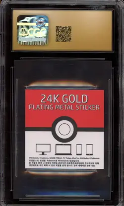 Pokemon Blastoise Pop. Candy Striking 24k Gold Plating SCRATCHED CGC 10 Pristine - Image 2