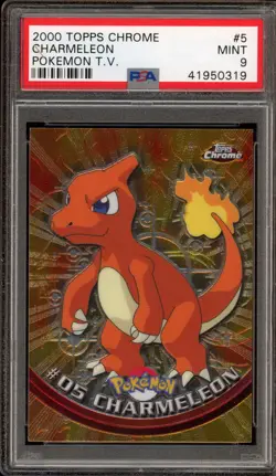 Pokemon Topps Chrome Charmeleon #05 PSA 9 Mint - Image 1