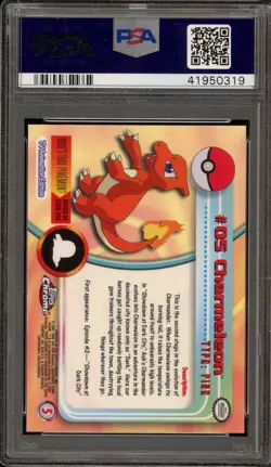 Pokemon Topps Chrome Charmeleon #05 PSA 9 Mint - Image 2
