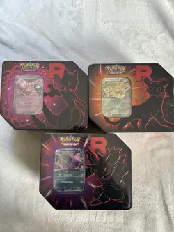 POKEMON DESTINED RIVALS TIN SET OF THREE (3) BRAND NEW FACTORY SEALED RARE! TCG! - Image 1