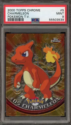 Pokemon Topps Chrome Charmeleon #05 PSA 9 Mint - Image 1