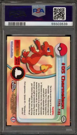 Pokemon Topps Chrome Charmeleon #05 PSA 9 Mint - Image 2