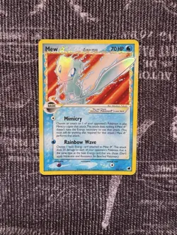 2006 Pokemon EX Dragon Frontiers Mew GOLD STAR Holo 101/101 Delta Species TCG - Image 1