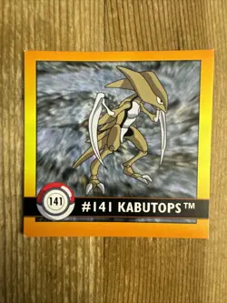 1999 Artbox Pokemon Series 1 Stickers Kabutops 141 card - Image 1