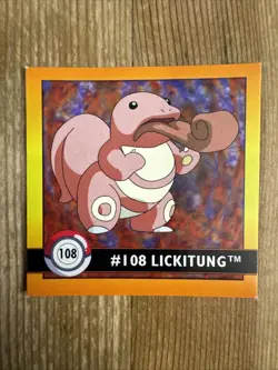 Lickitung # 108 Pokemon 1999 Artbox Sticker NM - Image 1