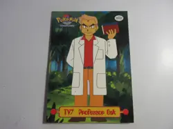 Professor Oak TV7 Topps Pokemon Card LP - Image 1
