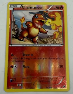 2013 CHARMANDER 17/113 Legendary Treasures Pokemon REVERSE HOLO NM - Image 1