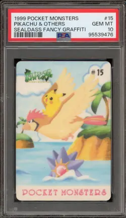 Pokemon Bandai Sealdass Pikachu & Others Fancy Graffiti #15 PSA 10 Gem Mint - Image 1