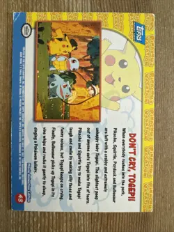 Don't Cry Togepi #43 - Topps Pokemon Pikachu's Vacation - Silver Foil HP - Image 2