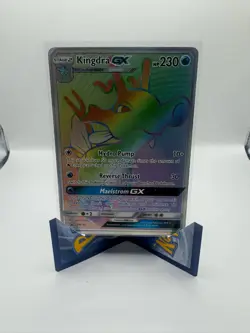Pokemon TCG Kingdra GX SM Black Star Promo SM155 Holo Secret Ultra Rare NM CLEAN - Image 1