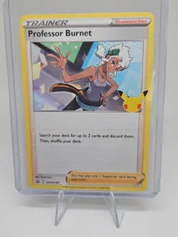 Pokemon - Professor Burnet SWSH167 Black Star Promo - Celebrations 25th - Image 1