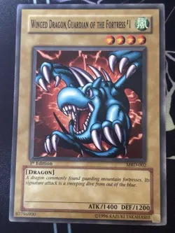 Yu-Gi-Oh Winged Dragon, Guardian of the Fortress MRD-002, 1st Edition, NM - Image 1