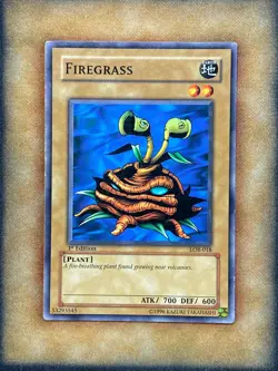 Yugioh Firegrass LOB-018 Common 1st Ed LP - Image 1