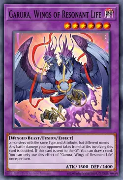 Garura, Wings of Resonant Life Yu-Gi-Oh! RA02-EN024 Super Rare - Image 1