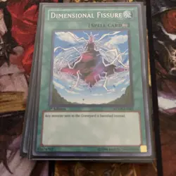 Yugioh 1x Dimensional Fissure Secret Rare NM 1st Ed RYMP-EN081 - Image 1