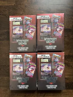 POKEMON MYSTERY GEMS LOT OF FOUR (4) BRAND NEW FACTORY SEALED! GRADED CARD! 2025 - Image 4