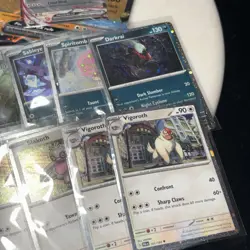 Pokemon TCG Bulk Lot 120 Mixed Cards Surging Prismatic Mega Cosmos Promo No Holo - Image 4