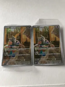 2024 Pokemon Sealed Mimikyu 075 Sv: Scarlet & Violet Promo Card (2 card lot) - Image 1