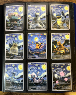 Starry Night 9 Card Full Set Pokemon x Van Gogh Custom ACG DIY Cards Read Desc - Image 1