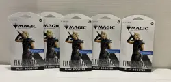 MTG Lot Of 5 Magic The Gathering Final Fantasy Play Booster 14 Card Packs Sealed - Image 1