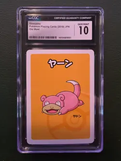 2019 CGC GEM MINT 10 Slowpoke Pokemon Japanese Old Maid Playing Card - Image 1