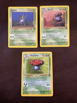 Oddish - Gloom - Vileplume - 3 Card Set Pokemon - (Holo Vileplume Only) - Image 1
