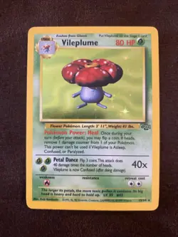 Oddish - Gloom - Vileplume - 3 Card Set Pokemon - (Holo Vileplume Only) - Image 3