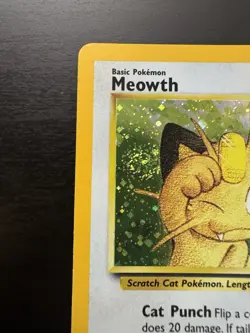 Meowth 10 Holo Black Star Gameboy GB Promo Pokemon Card DMG - Image 2