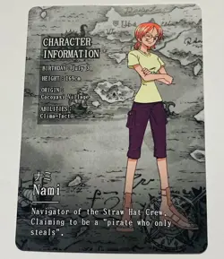Nami - One Piece Trading Card Skypiea R 044 OP KDAI01 Rare Tc3 - Image 2
