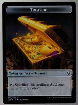 (x5) Ox / Treasure 013/020 Double Sided Token Foil Baldur's Gate MTG NM - Image 2