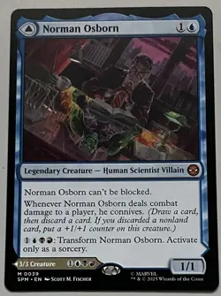 MTG Marvel’s Spider-Man Norman Osborn Legendary Creature MYTHIC REGULAR #0039 - Image 1