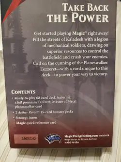 MTG Magic Tezzeret Master of Metal Planeswalker Sealed Deck Aether Revolt #2 - Image 3