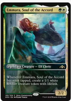 1x FOIL EMMARA, SOUL OF THE ACCORD - Elf - Promo - MTG - Magic the Gathering - Image 1