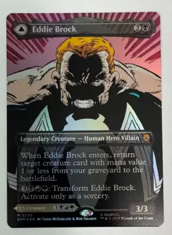 2025 Magic MTG Marvel's Spider-Man Eddie Brock Venom Lethal Protector Foil M0233 - Image 1