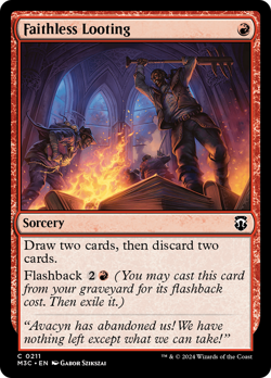 Faithless Looting #211 | Near Mint | Modern Horizons 3 Commander Magic MTG - Image 1