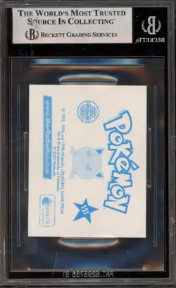 Pokemon Charizard Merlin Stickers 2 Prism #121 Scratched Case BGS 7 - Image 2